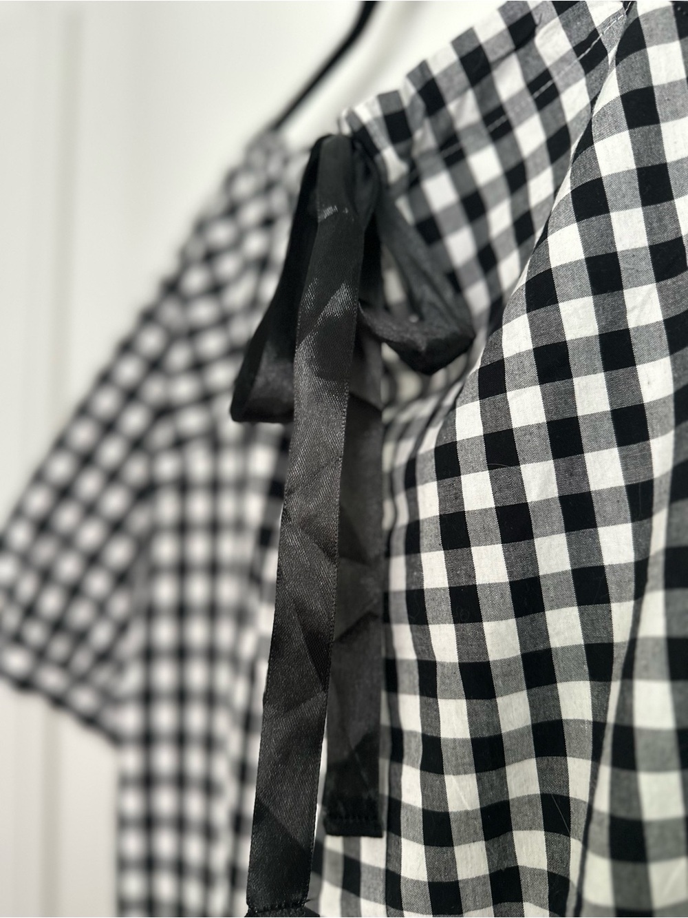 Black & White Gingham Cotton Maxi Dress Cottageco… - image 12